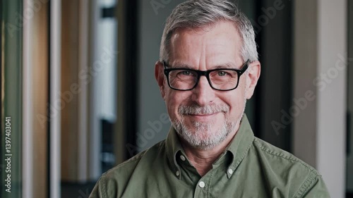 The Confident Man in Glasses