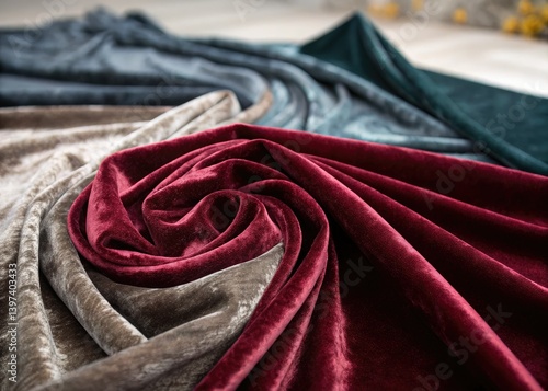 Indulge in opulence: a double exposure backdrop featuring luxurious velvet textures.