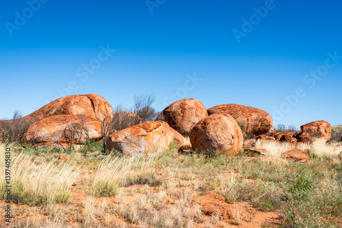 The Devil's Marbles ('Karlu Karlu' in Aboriginal language) in the Northern Territory of Australia