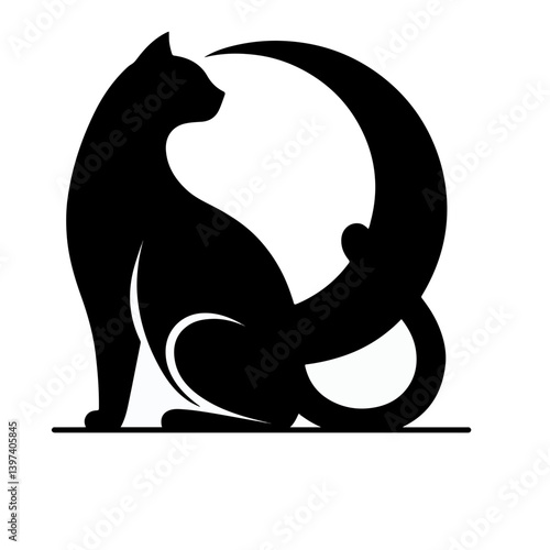 Mystical Cat Silhouette