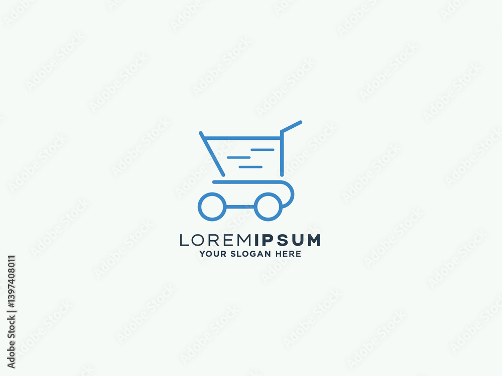Shopping logo design vector template Shopping logo design vector template