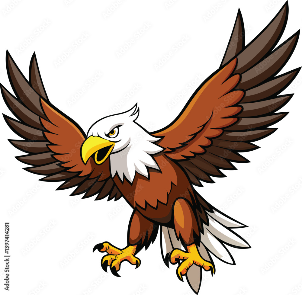 Obraz premium Bald eagle spread the wing
