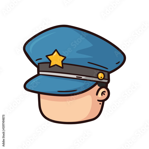 police officer cartoon illustration