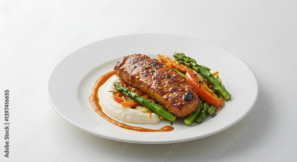 beef steak with vegetables and some sauce beef steak with vegetables and some sauce