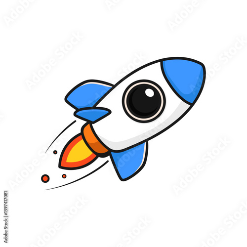 rocket cartoon illustration