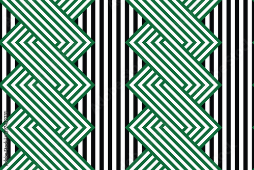 Geometric seamless pattern. Stripes braid zigzag. Vector illustration.