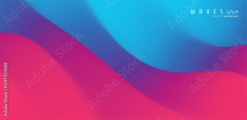 Abstract background with dynamic effect. Creative design with vibrant gradients. Vector illustration for brochure, poster, presentation, flyer or banner.