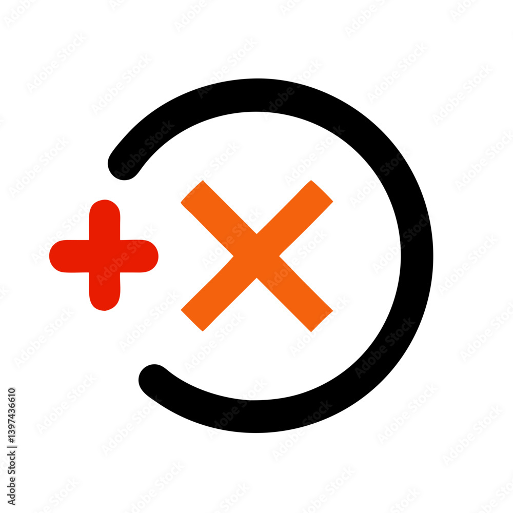 Fototapeta premium Cancel Action Icon