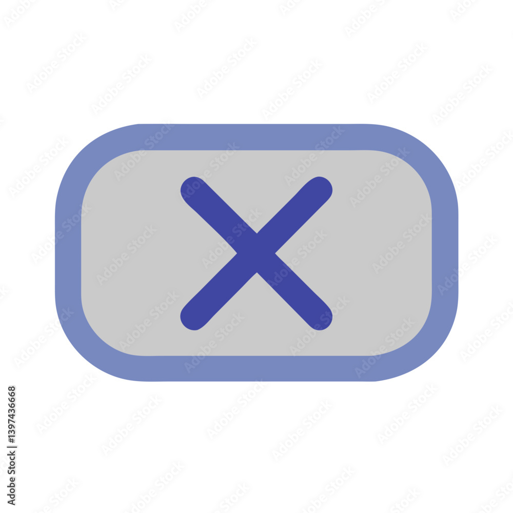 Obraz premium Cancel Button Flat Icon