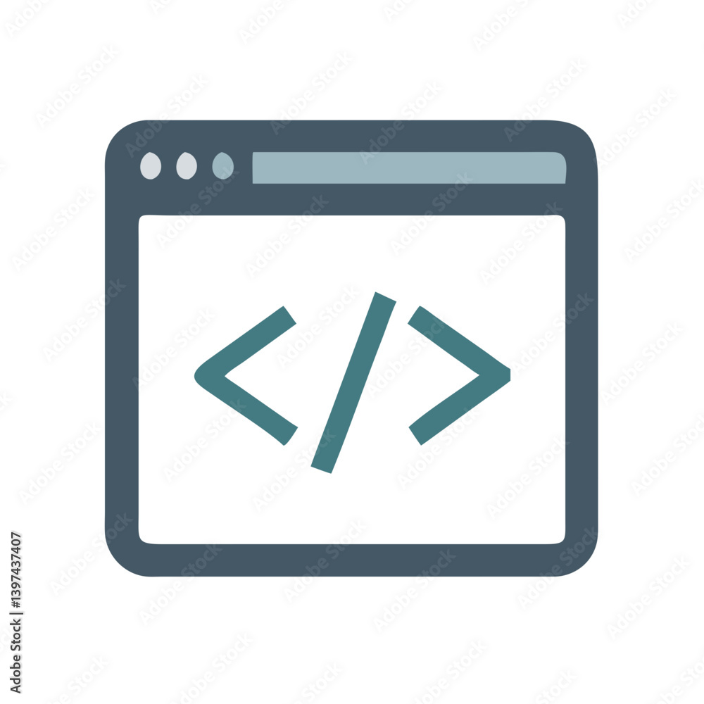 Coding Flat Icon Coding Flat Icon
