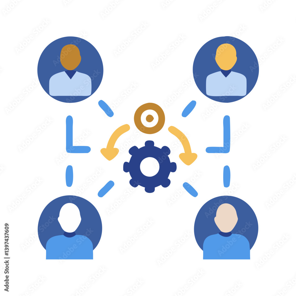 Collaboration Tools Flat Vector Icon Collaboration Tools Flat Vector Icon