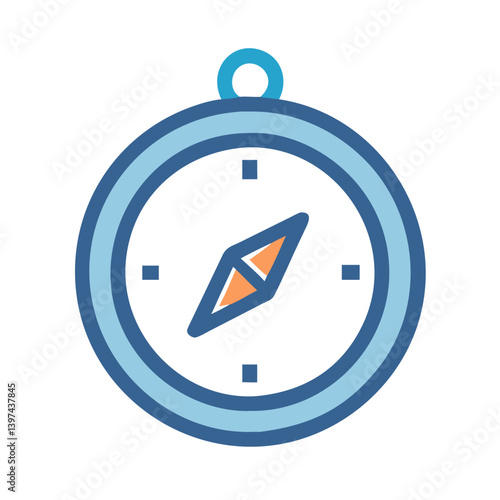 Free Download  Compass Flat Vector Icon - GFXLoad