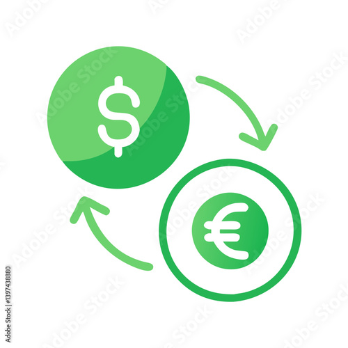  Currency Exchange Flat Icon