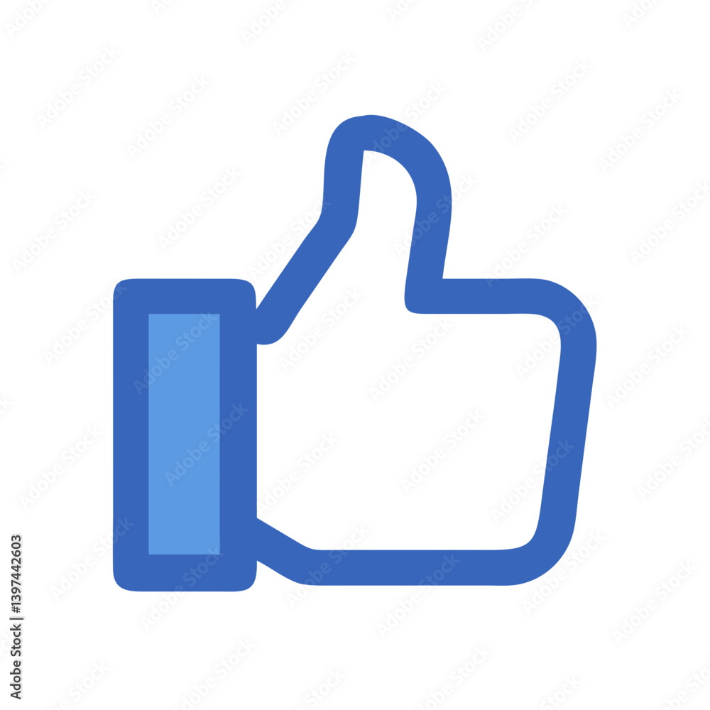 FB Like Flat Vector Icon FB Like Flat Vector Icon