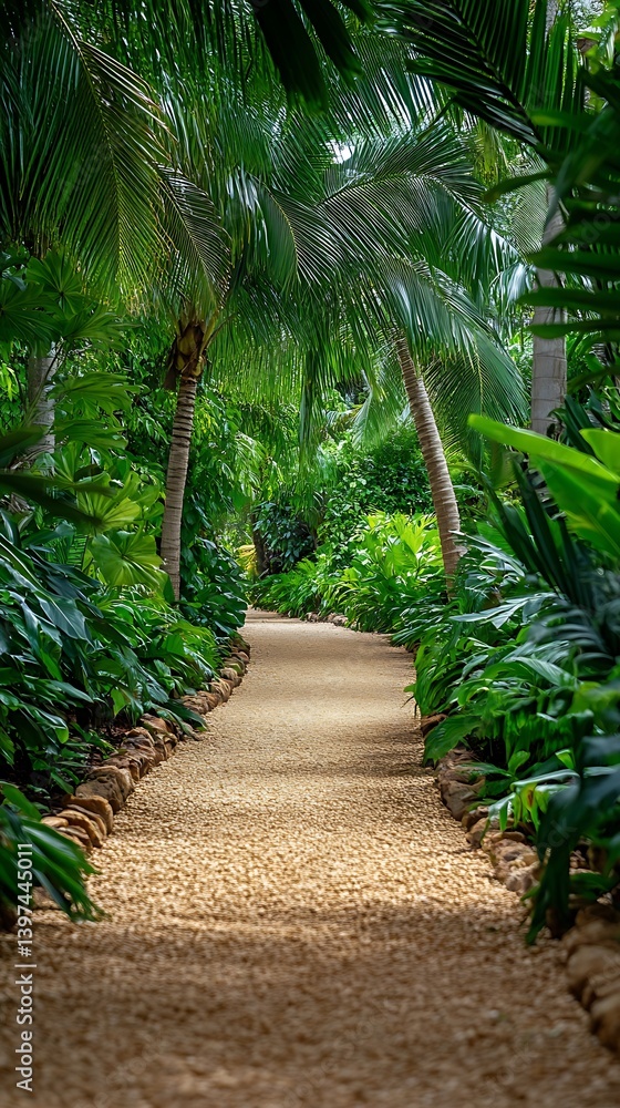 Obraz premium Tropical Garden Path