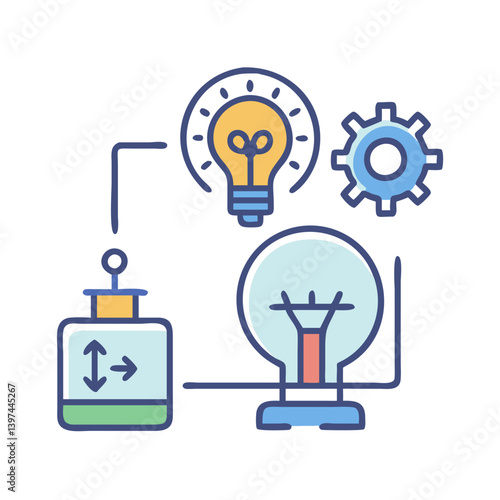  Innovation Lab Flat Icon