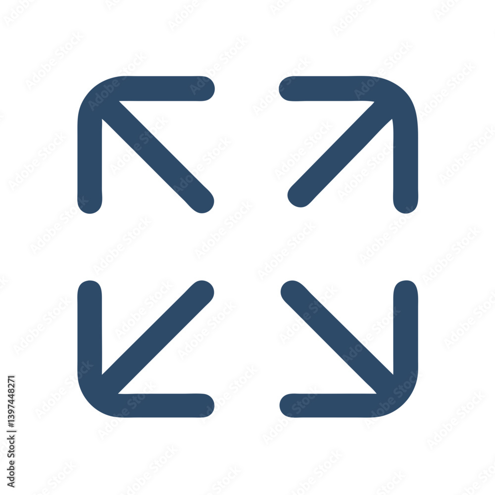 Maximize Action Vector Icon Maximize Action Vector Icon