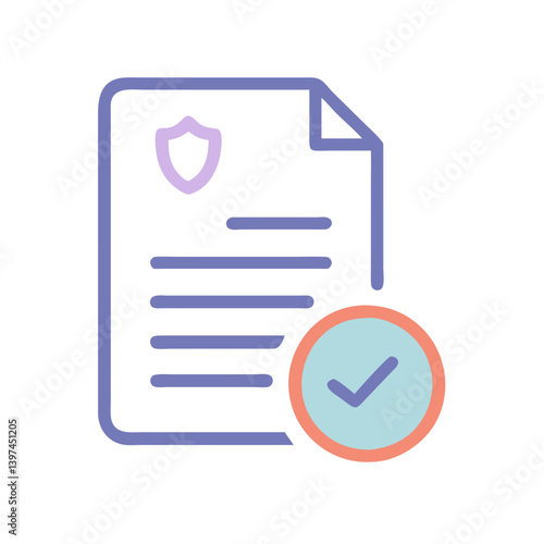  Detailed Policy Flat Icon