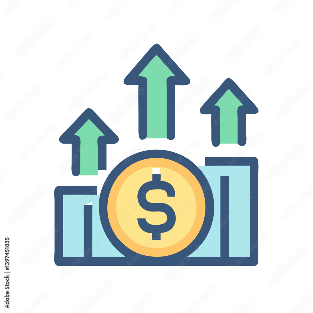 Profit Flat Icon Profit Flat Icon