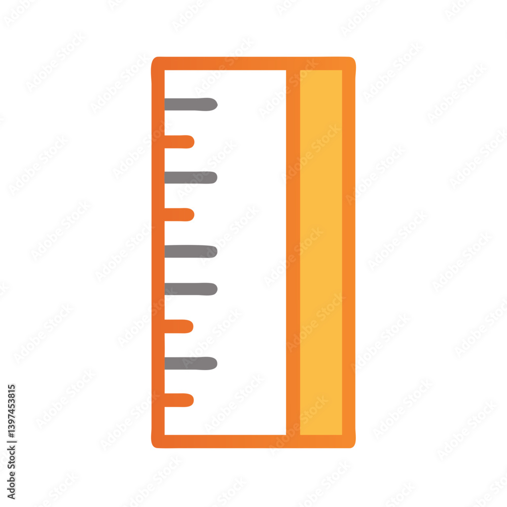 Stylish Ruler Flat Icon Stylish Ruler Flat Icon