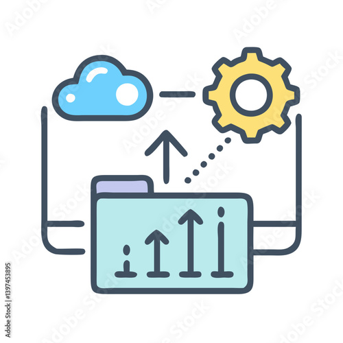  Creative SaaS Flat Icon