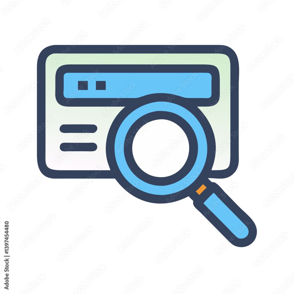 Dynamic Search Flat Icon Dynamic Search Flat Icon