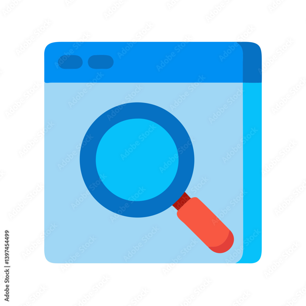 Stylish Search Flat Icon Stylish Search Flat Icon
