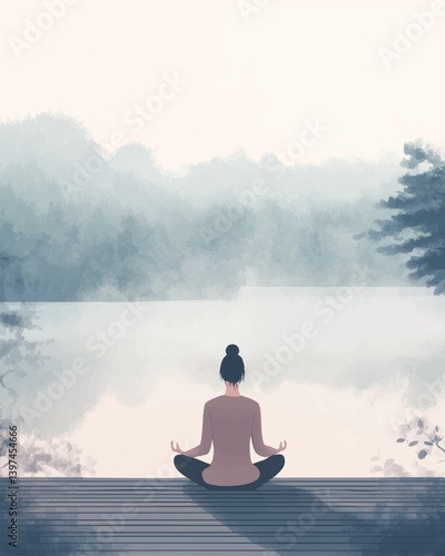 woman in calm