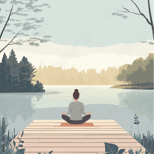 woman in calm