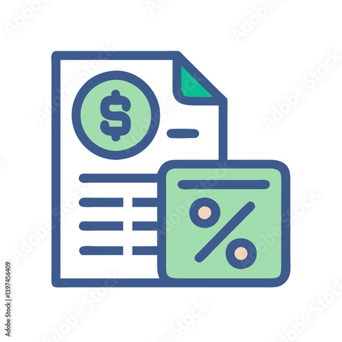  Creative Taxation Flat Icon