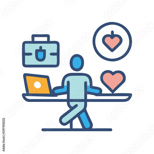  Work Life Balance Icon