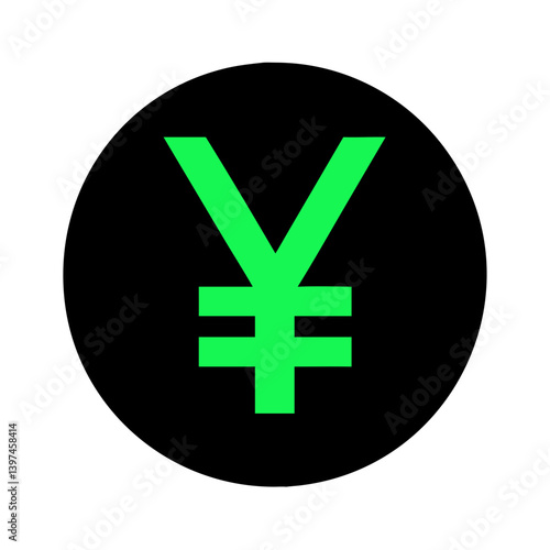  Dynamic Yen Sign Flat Icon