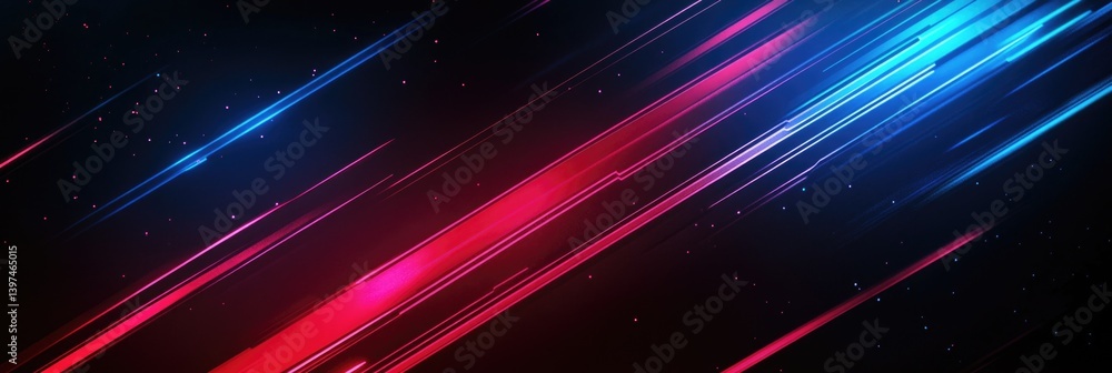 Obraz premium abstract background blue red lines