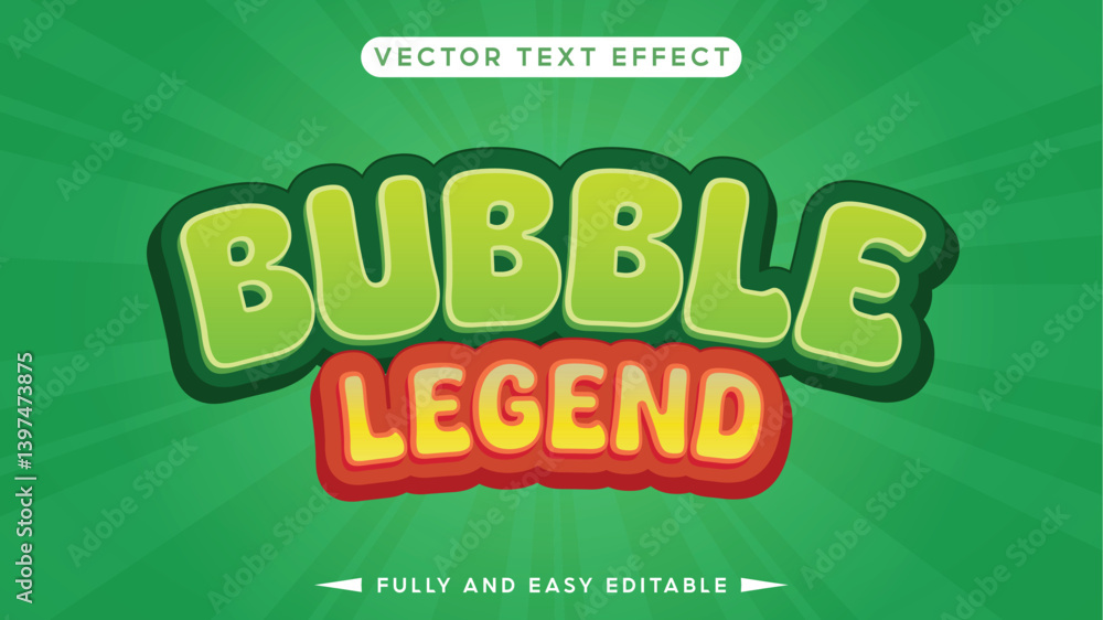 Bubble Legend Vector Text Effects Bubble Legend Vector Text Effects