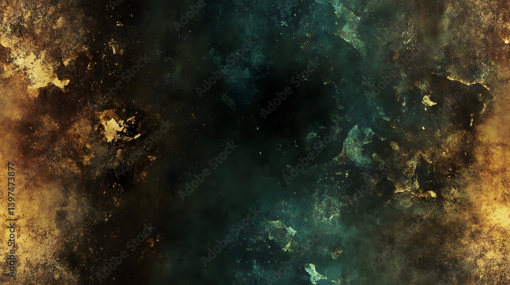 Obraz premium A textured abstract design of dark and light tones, blended with distressed elements.