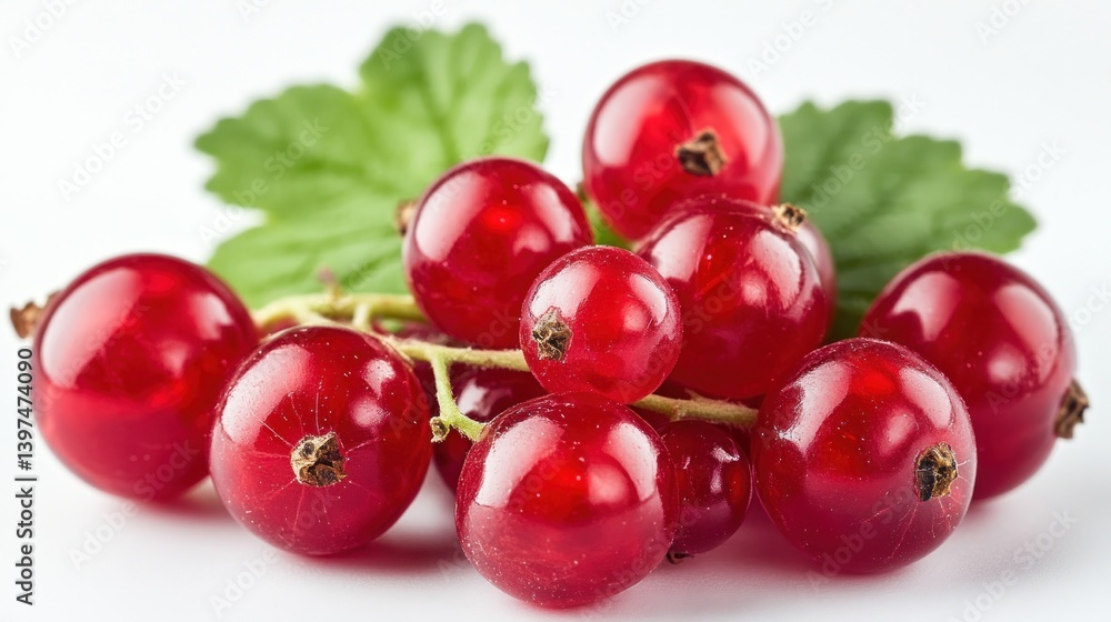Luscious Red Currants: A Close-Up of Fresh, Ripe Berries Luscious Red Currants: A Close-Up of Fresh, Ripe Berries