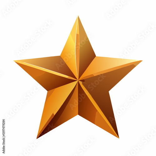 Wallpaper Mural gold star on white background Torontodigital.ca