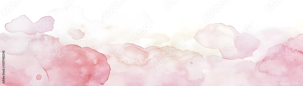 Soft watercolor painted abstract background displaying various pink color hues Soft watercolor painted abstract background displaying various pink color hues