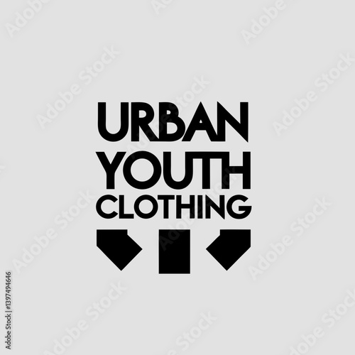 A dynamic streetwear logo with graffiti-style text and a t-shirt icon, perfect for an urban youth clothing label