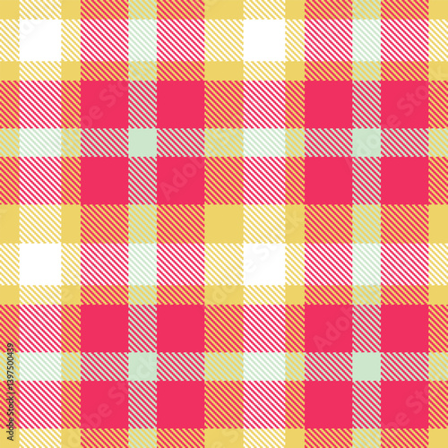 Wallpaper Mural Plaid pattern seamless. Mellow sandy & Mellow lipstick Tartan Textile Design.  Torontodigital.ca
