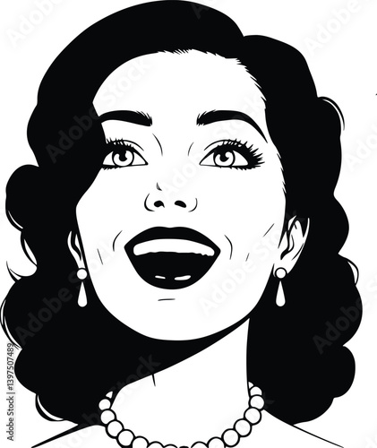Silhouette of a person with curly hair wearing a necklace, highlighting minimalistic style and anonymity