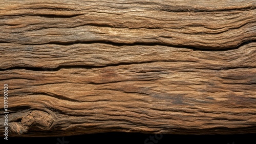 Obraz na płótnie Weathered Brown Wood Grain Texture Close-Up w salonie