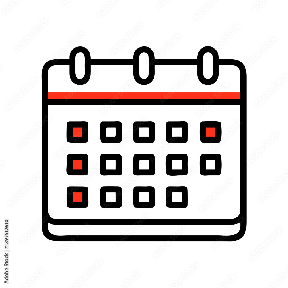 calendar icon, calendar vector illustration-simple illustration of calendar, perfect for calendar logos and icons calendar icon, calendar vector illustration-simple illustration of calendar, perfect for calendar logos and icons