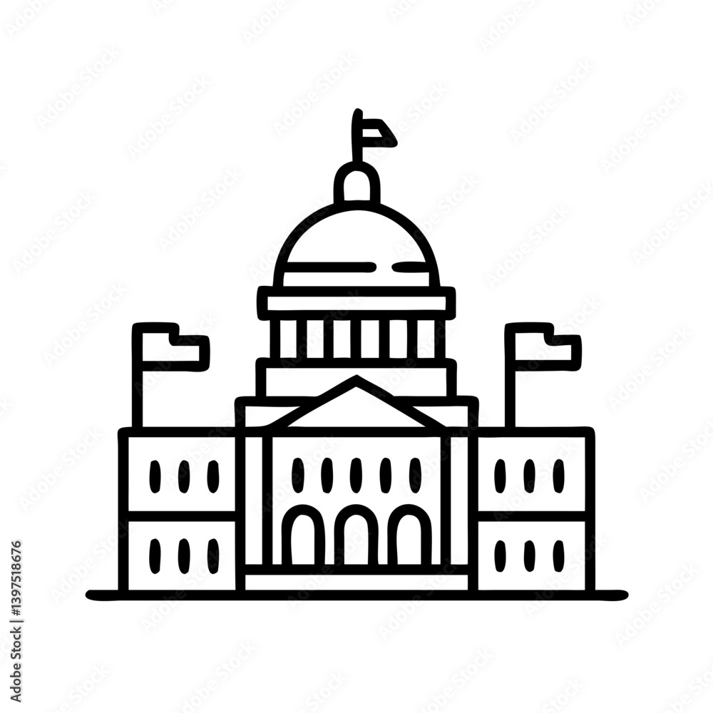 capitol building icon, capitol building vector illustration-simple illustration of capitol building, perfect for capitol building logos and icons capitol building icon, capitol building vector illustration-simple illustration of capitol building, perfect for capitol building logos and icons