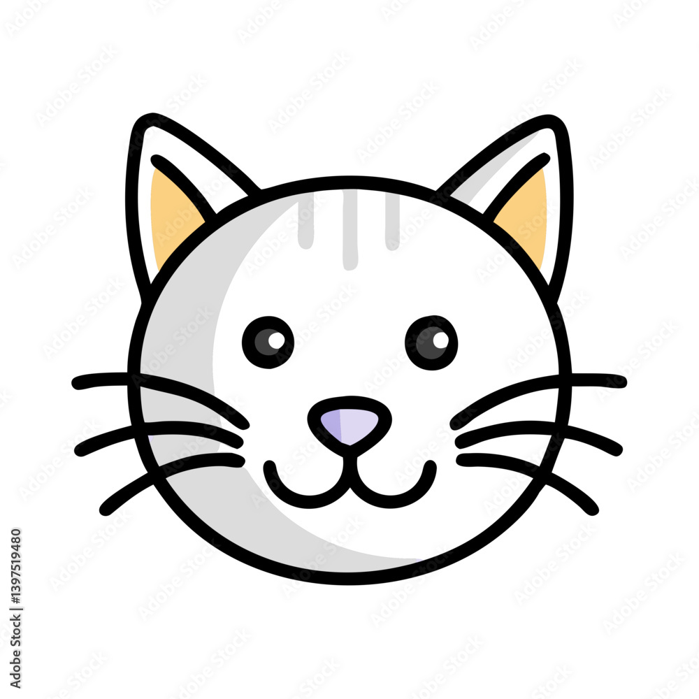 cat head icon, cat head vector illustration-simple illustration of cat head, perfect for cat head logos and icons cat head icon, cat head vector illustration-simple illustration of cat head, perfect for cat head logos and icons