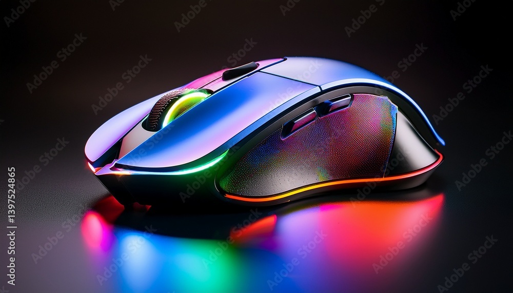 computer mouse on black background computer mouse on black background
