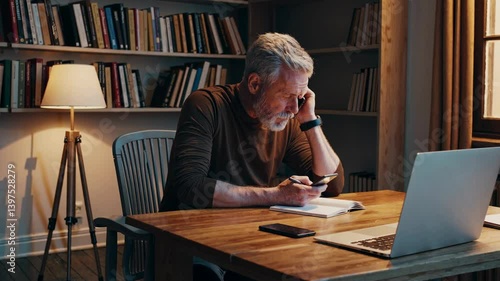 The Man in Thoughtful Reflection