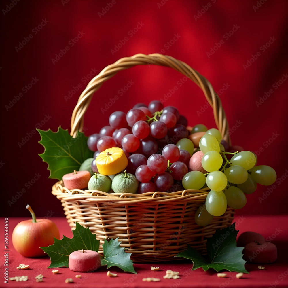basket of grapes basket of grapes