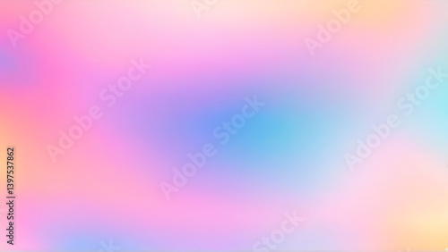 Abstract colorful background with soft pastel colors in a blurred gradient design, Generative AI