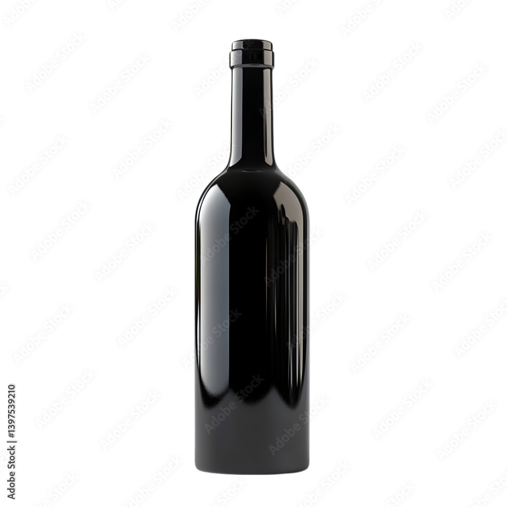 Elegant Black Wine Bottle Mockup Empty Glass Container Beverage Packaging Design Dark B Elegant Black Wine Bottle Mockup Empty Glass Container Beverage Packaging Design Dark B